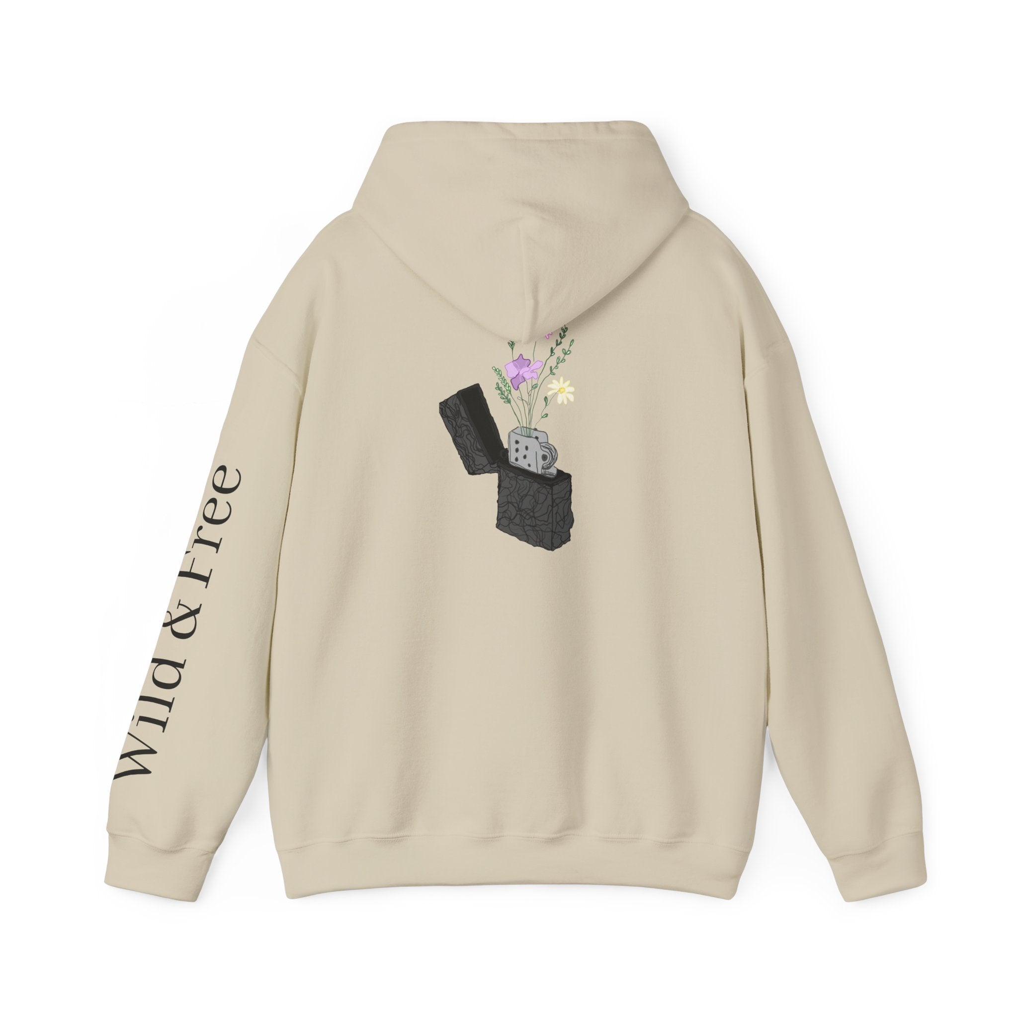 The Blooming Lighter Hoodie — Wild & Free Graphic Sweatshirt