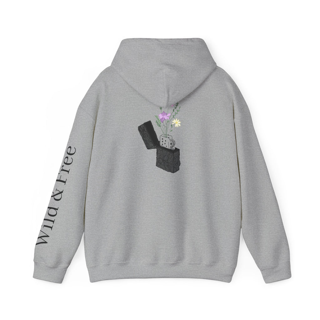 The Blooming Lighter Hoodie — Wild & Free Graphic Sweatshirt