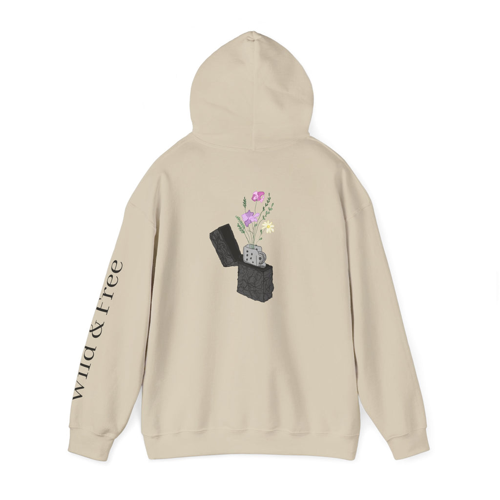 The Blooming Lighter Hoodie — Wild & Free Graphic Sweatshirt