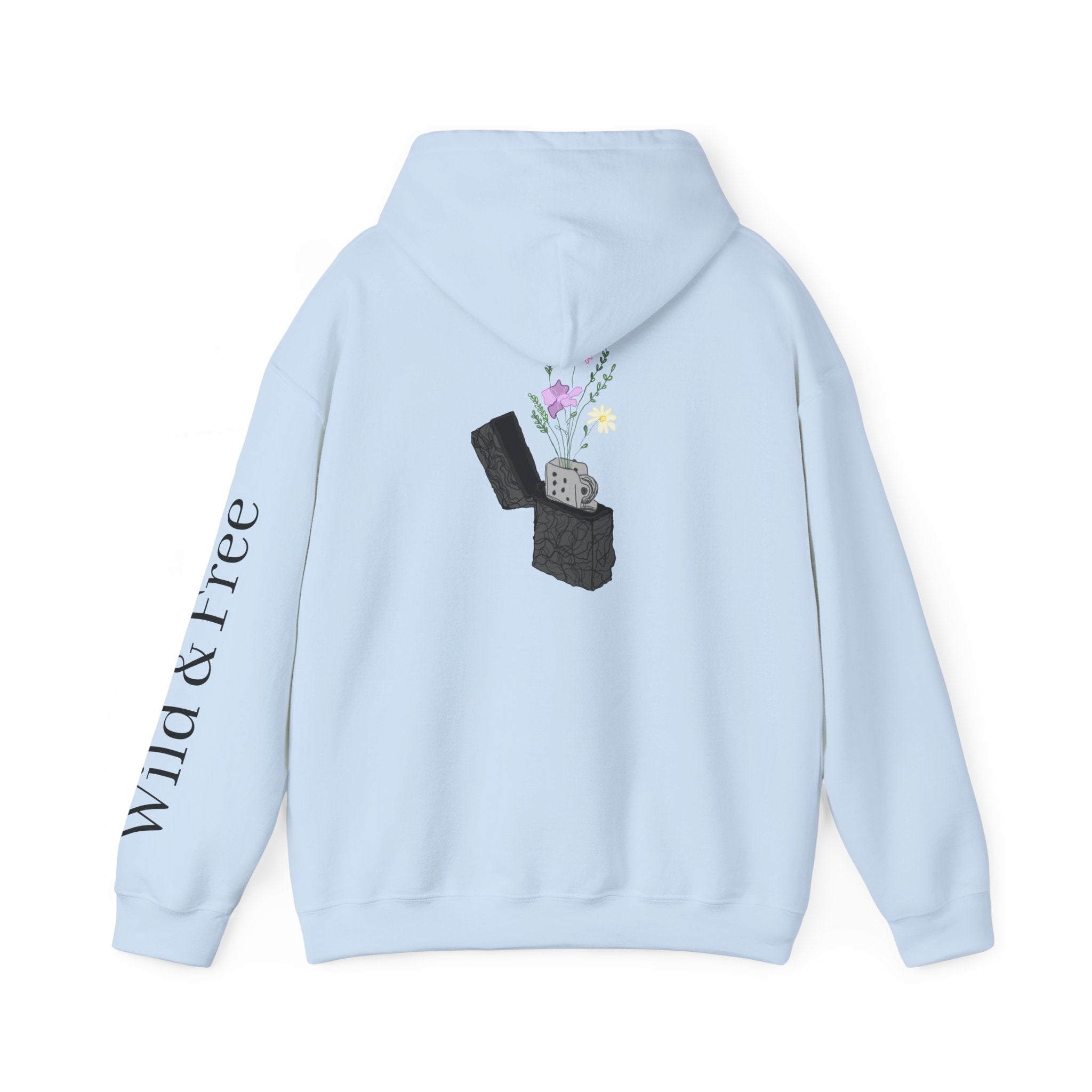 The Blooming Lighter Hoodie — Wild & Free Graphic Sweatshirt