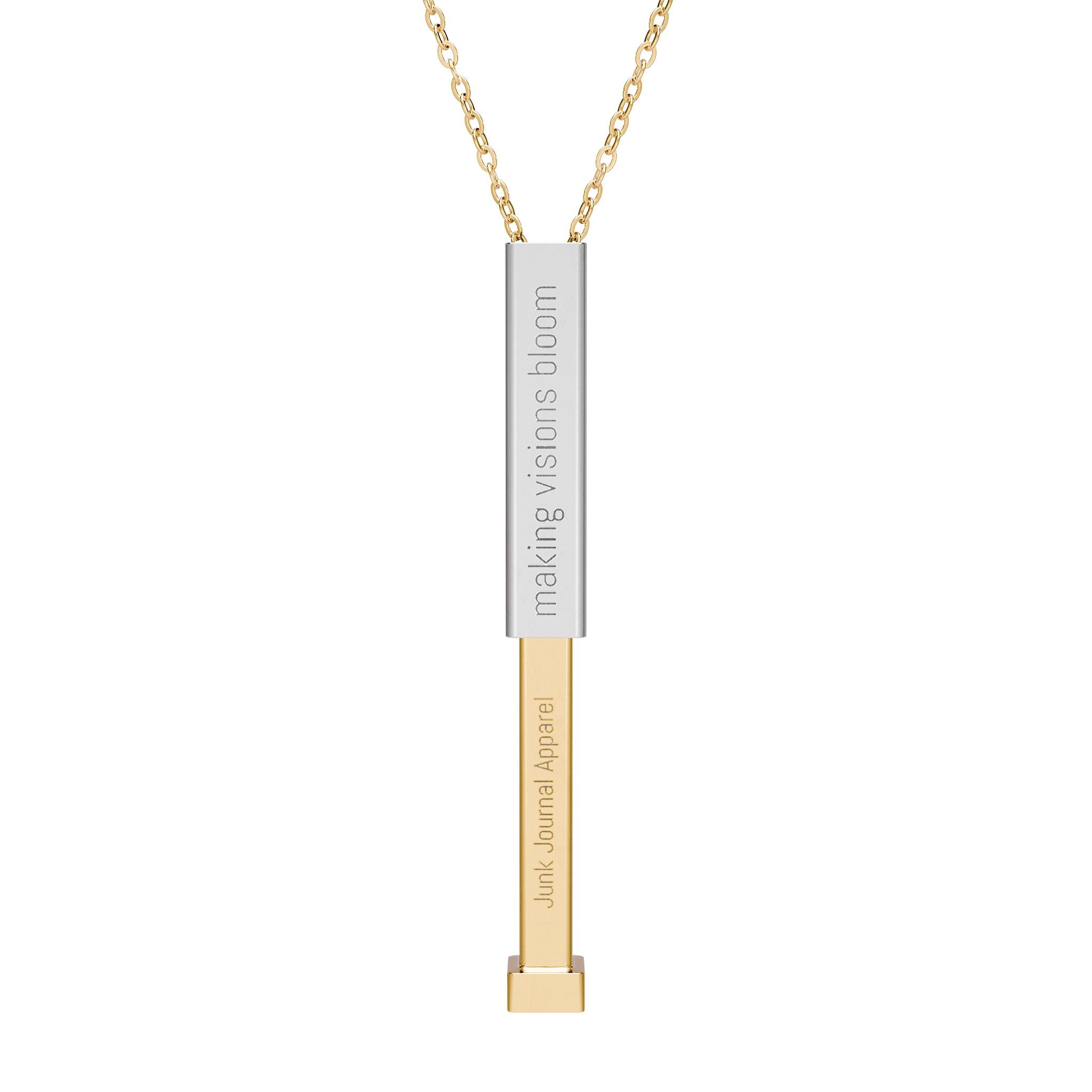 Making Visions Bloom Sliding Bar Necklace