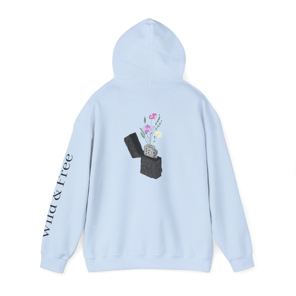 The Blooming Lighter Hoodie — Wild & Free Graphic Sweatshirt