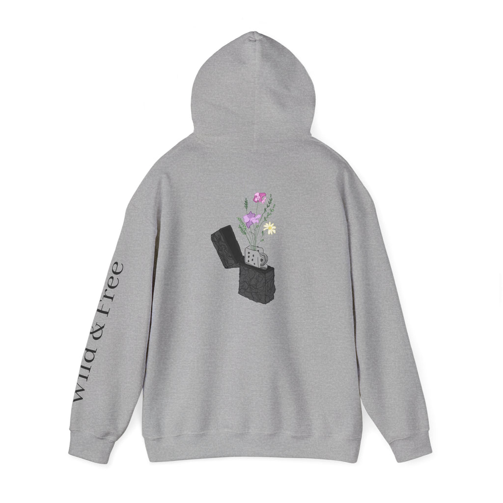 The Blooming Lighter Hoodie — Wild & Free Graphic Sweatshirt